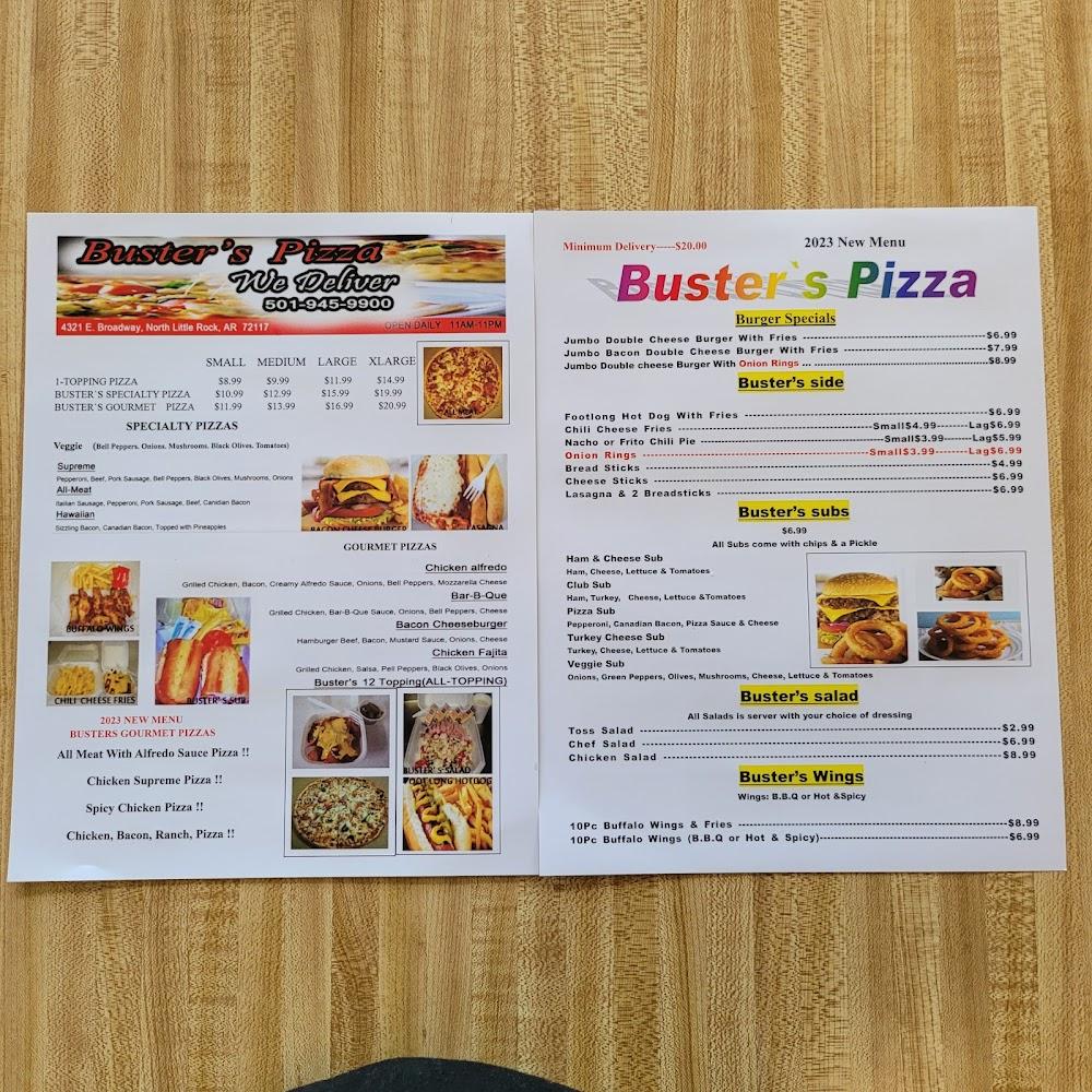 Buster`S Pizza 1 Topping Pizza